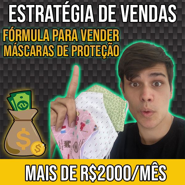 Imagem de Plano de negócios - Fature mais de R$2000/mês vendendo máscaras de proteção criado por Rúbio na hotmart