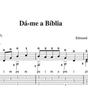 Imagem de capa para o Ebook Dá-me a Bíblia (Partitura e Tablatura)