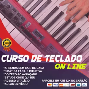 Imagem de capa para o Curso online CURSO DE TECLADO - TECLA SOM