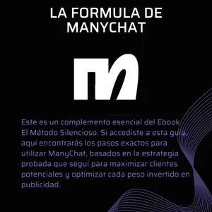 Imagen de portada para Ebook La Fórmula de Manychat