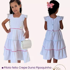 Imagem de capa para o Ebook molde vestido infantil 3 marias 1 a 12 anos pdf