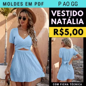 Imagem de capa para o Ebook Molde Vestido Natália