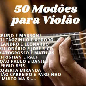 Imagem de capa para o Ebook 50 modões sertanejos para violão