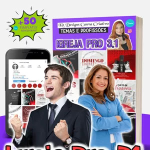 Kit Designs Canva Criativo IGREJA PRO 3.1