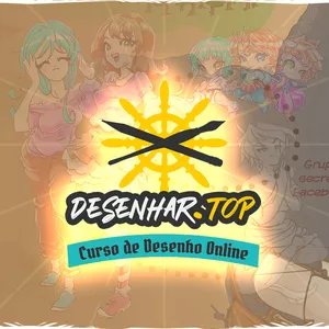 Imagem de capa para o Curso online Desenhar Top  - Personagens Mangá