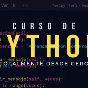 Imagen de portada para Curso online Aprende PYTHON de CERO a EXPERTO