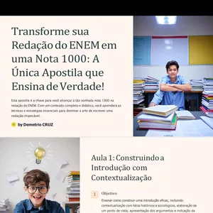 Imagem de capa para o Ebook Redação Nota 1000