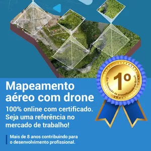 Imagem de capa para o Curso online Mapeamento Aéreo com Drone