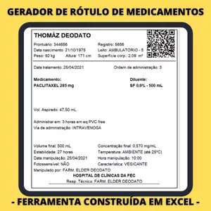 Imagem principal do produto GERADOR DE RÓTULOS DE MEDICAMENTOS