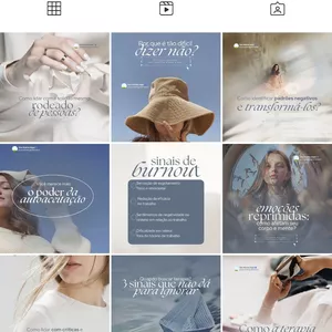 Imagem de Pack Canva Terapia com Legendas - Artes Editáveis  criado por Aline Ávila na hotmart