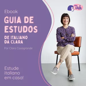 Imagem de capa para o Ebook Guia de estudos de italiano da Clara