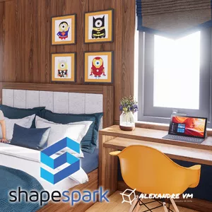 Imagem principal do produto Shapespark para maquetes interativas - curso online PRO