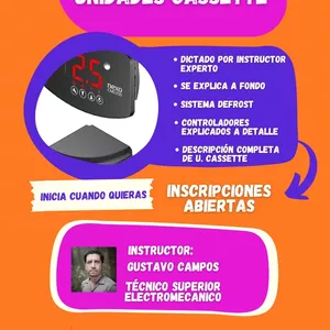 Imagen de portada para Curso online CURSO DE REFRIGERACION: UNIDADES CASSETTE 