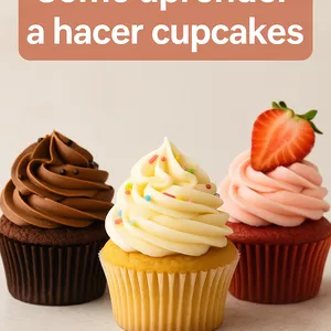 Imagen de portada para Ebook Cómo aprender a hacer cupcakes