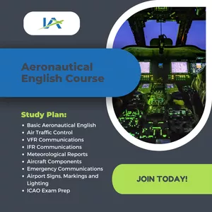 Cover image for Online course Aeronautical English Course (80 Hours)