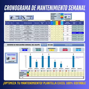 Imagen de portada para Ebook 🛠️PLANILLA DE CONTROL DE MANTENIMIENTO EN EXCEL | ¡Transforma la Gestión del Mantenimiento de Todos tus Activos! ⚙️