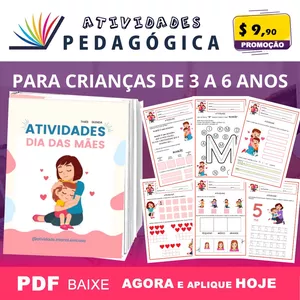 Imagem de capa para o Ebook ATIVIDADES INFANTIL DIA DAS MÃES