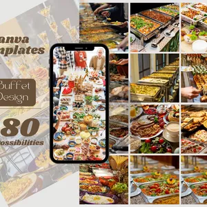 Cover image for Online course Canva Template buffet +80 possibilities