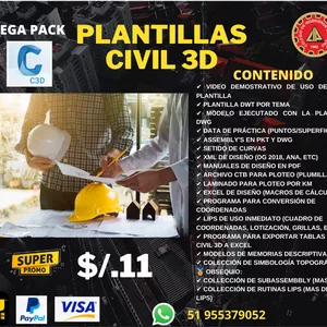 Imagen de portada para Curso online PLANTILLAS CIVIL 3D