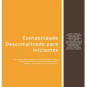 Imagem de capa para o Ebook Contabilidade Descomplicada para Iniciantes