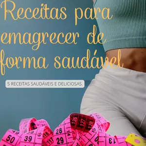 Imagem de capa para o Ebook Receitas para emagrecer de forma saudável 