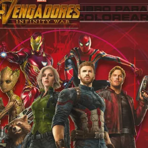 Imagen de portada para Ebook Libro Avengers para colorear