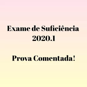 Imagem de capa para o Curso online Exame de Suficiência 2020.1 Comentado!