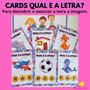 Imagem de capa para o Ebook Cards Qual é a Letra?