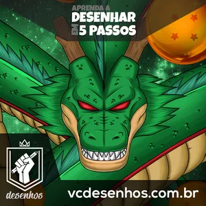 Imagem de capa para o Ebook Aprenda a Desenhar em 5 Passos - Dragon Ball