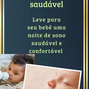 Imagem de capa para o Ebook bebê sono saúdavel