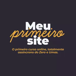 Imagem de capa para o Curso online Meu Primeiro Site
