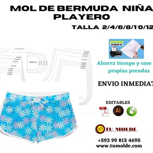 Imagen de portada para Ebook BERMUDA PLAYERO NIÑA