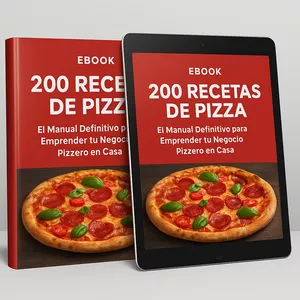 Imagen de portada para Ebook Ebook: Más de 200 Recetas y Estrategias para un Negocio Pizzero Exitoso