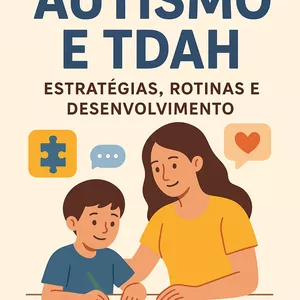 Imagem de capa para o Ebook Guia Prático para Pais: Autismo e TDAH na Infância – Estratégias, Rotinas e Desenvolvimento