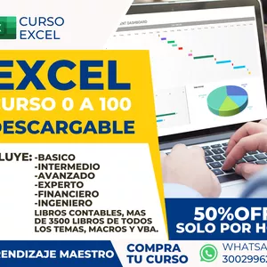 Imagen de portada para Curso online CURSO DE EXCEL DE 0 A EXPERTO 