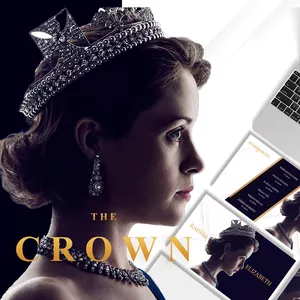 Imagem de capa para o Curso online The Crown - Template de PowerPoint