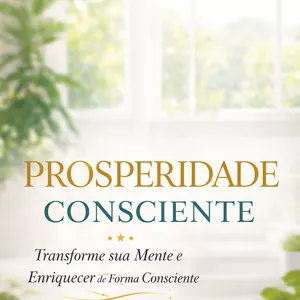 Imagem de capa para o Ebook Prosperidade Consciente - Um guia prático de transformação mental, financeira e pessoal