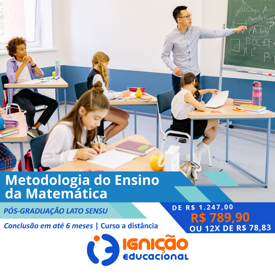 Imagem de Pós-Graduação em Metodologia do Ensino da Matemática criado por Grupo Ignição Educacional  na hotmart