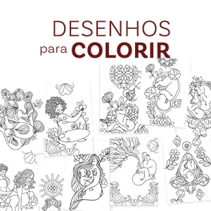 Imagem de capa para o Ebook Desenhos para colorir Arte de Apoio