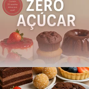 Imagem de capa para o Ebook Receitas Zero açúcar