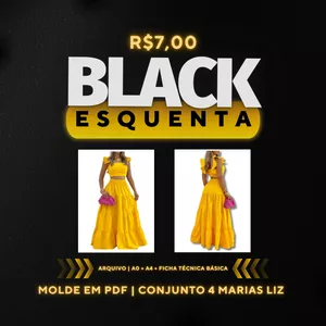 Imagem de capa para o Curso online ⚫Black November [Molde em PDF] - Conjunto 4 Marias Liz ID 4667089✨