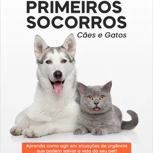 Imagem de capa para o Ebook E-Book Primeiros socorros Caes e Gatos