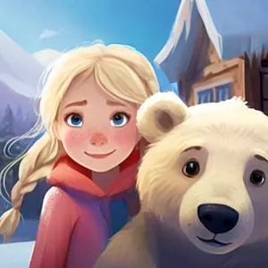 Imagen de portada para Ebook La niña y el oso polar: un viaje de amistad y aventuras