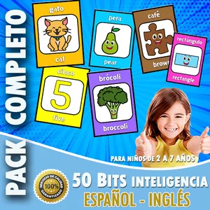 Imagen de portada para Ebook "Mi Pack de Bits en Ingles-Español" - ESTIMULACIÓN DEL LENGUAJE | A008