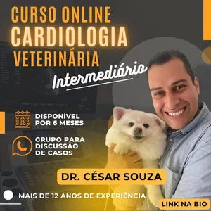Imagem de capa para o Curso online Curso - Cardiologia Veterinária Intermediário 