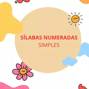 Imagem de capa para o Ebook SÍLABAS NÚMERADAS- simples