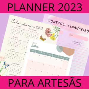 Imagem de capa para o Ebook Planner Mensal e anual Para Artesãs - Organizando seus pedidos