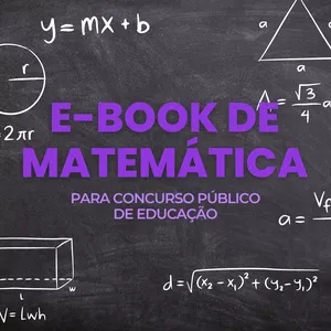 Imagem de capa para o Ebook E-book de Matemática para Concurso Público de Educação