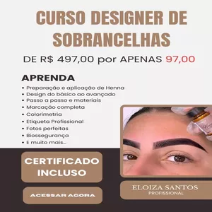Imagem do curso Curso Power Design de Sobrancelhas Método Eloiza Santos