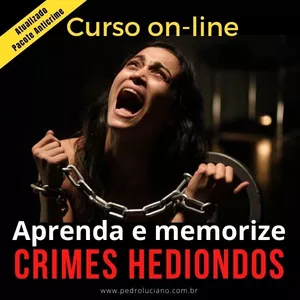 Imagem de capa para o Curso online CRIMES HEDIONDOS: aprenda e memorize.